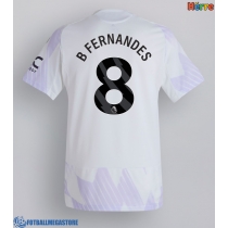 Fotballdrakt Herre Manchester United Bruno Fernandes #8 Bortedrakt 2025-26 Kortermet